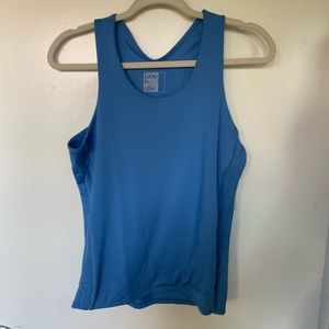 Blue women’s athletic tank top tennis large